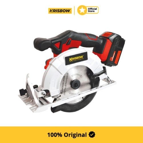 Krisbow Gergaji Circular Cordless 165 Mm 18 V