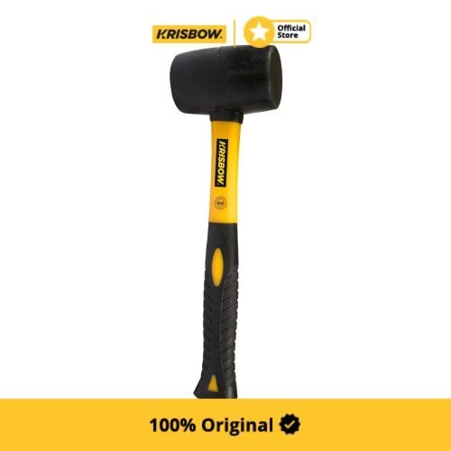 Krisbow Rubber Hammer Palu Karet 680 Gr - Hitam