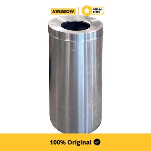 Krisbow Dust Bin Tempat Sampah Stainless Steel Dia 25 Cm
