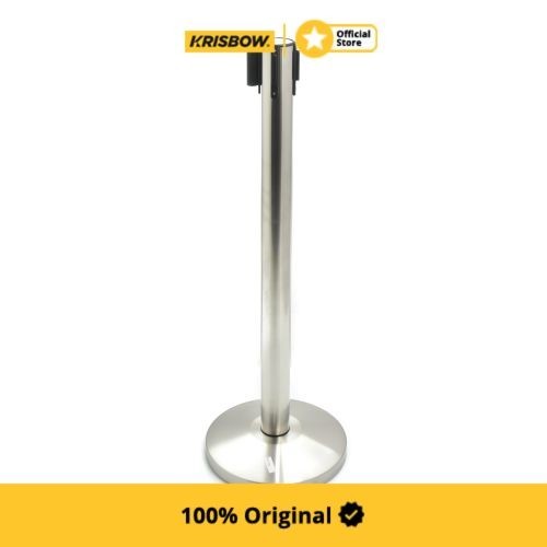 Krisbow Handrail Tiang Antrian Dengan Tali - Merah