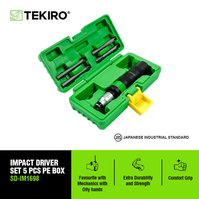 TEKIRO OBENG KETOK 5 PCS BOX PE -OBENG KETOK 5 PCS BOX - ALAT PERKAKAS