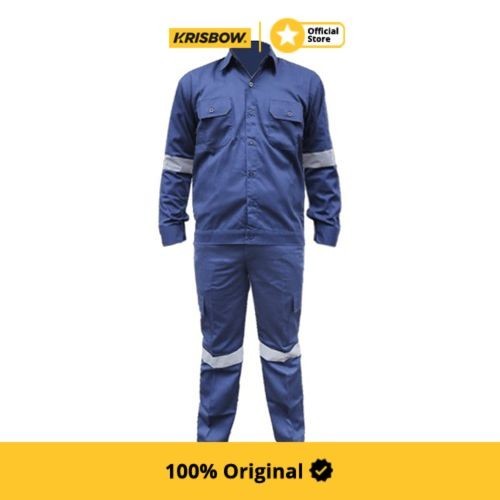 Krisbow Set Wearpack Srwp4Nb Ukuran M - Biru