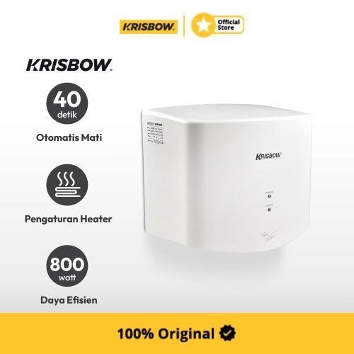 Krisbow Pengering Tangan Hand Dryer 23.5X25X16.5 Cm 800 W