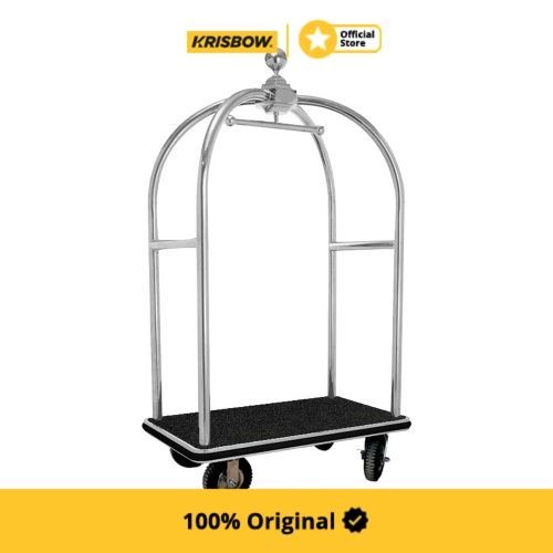 Krisbow Luggage Cart Troli Barang Hotel 110X65X186 Cm