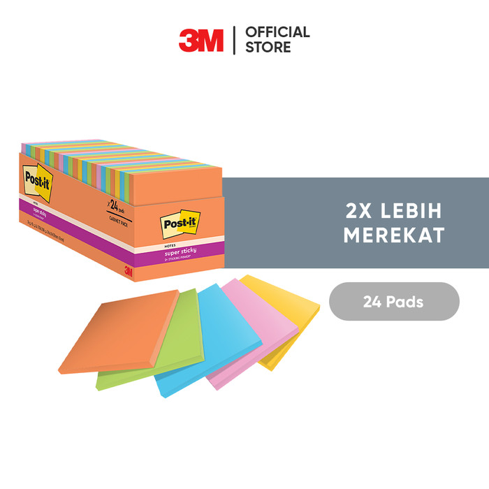 3M™ Scotch -Brite™ Super Sticky, Notes, 2x Lebih me