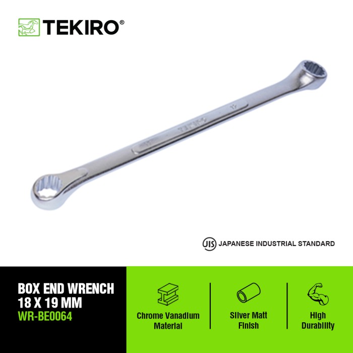 TEKIRO KUNCI RING 18 X 19 MM / KUNCI RING / TOOLS / ALAT PERKAKAS