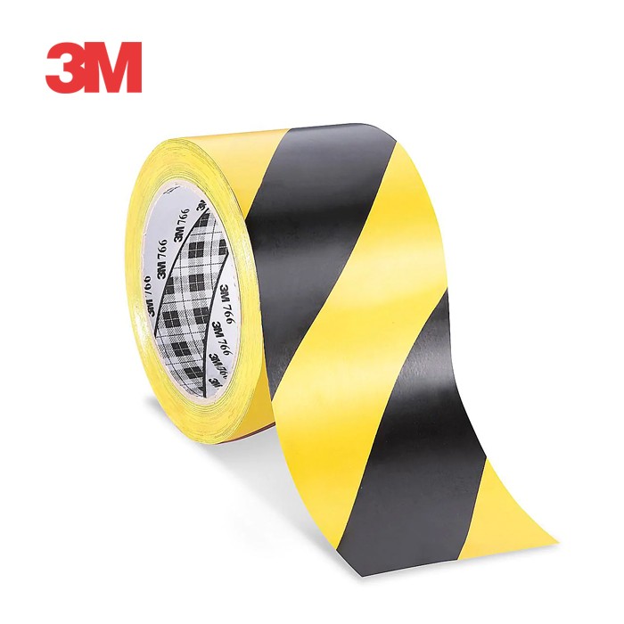 3M 766 Lakban Police Line Tape Marking Floor Hitam