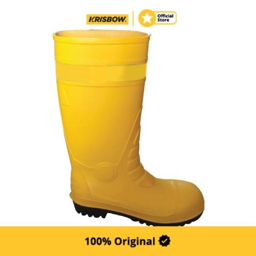 Krisbow Sepatu Safety Boot Pengaman Ukuran 39-40 - Kuning