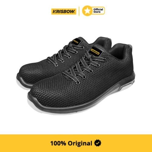 Krisbow Safety Shoes Sepatu Pengaman Ares Ukuran 44 - Hitam