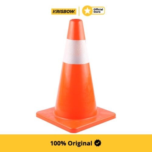 Krisbow Traffic Cone Kerucut Lalu Lintas W/ 1 Reflektor 45Cm