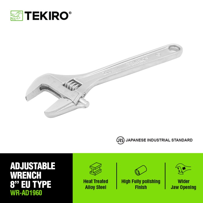 TEKIRO KUNCI INGGRIS NEW 08 INCH /KUNCI INGGRIS