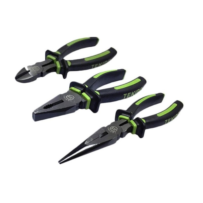 TEKIRO TANG SET 3 PCS - TANG KOMBINASI 8" - LANCIP 8" - POTONG 8"