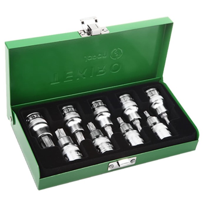 TEKIRO SET STAR SOCKET BIT (SM) 09 PCS / MATA SOCK BINTANG SET / TOOLS