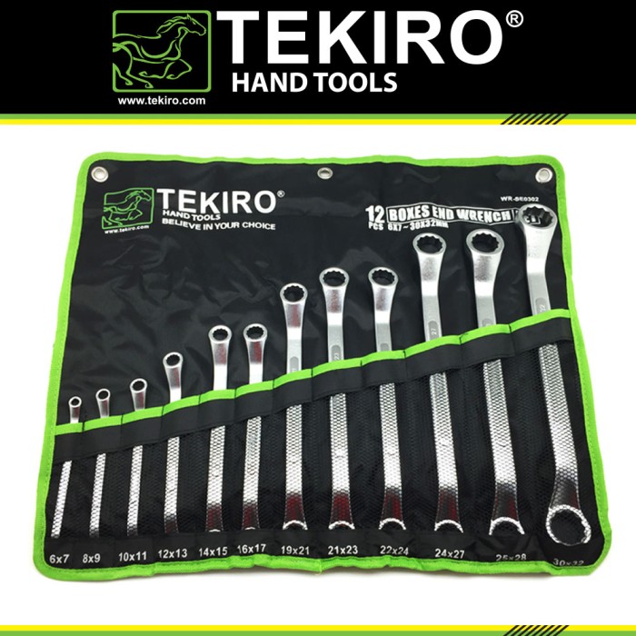 Tekiro Kunci Ring Set 8 Pcs (6 - 24 MM)