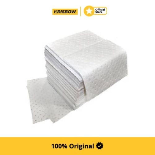 Krisbow Set Absorbent Pad Oil 50X40 Cm 100 Pcs - Putih