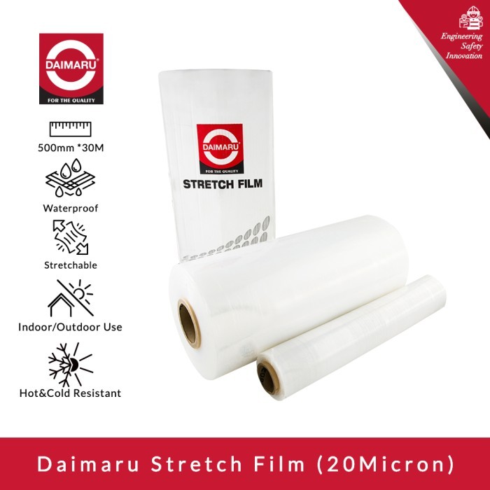 Daimaru Stretch Film 500 mm x 300 meter - Tebal 20 micron