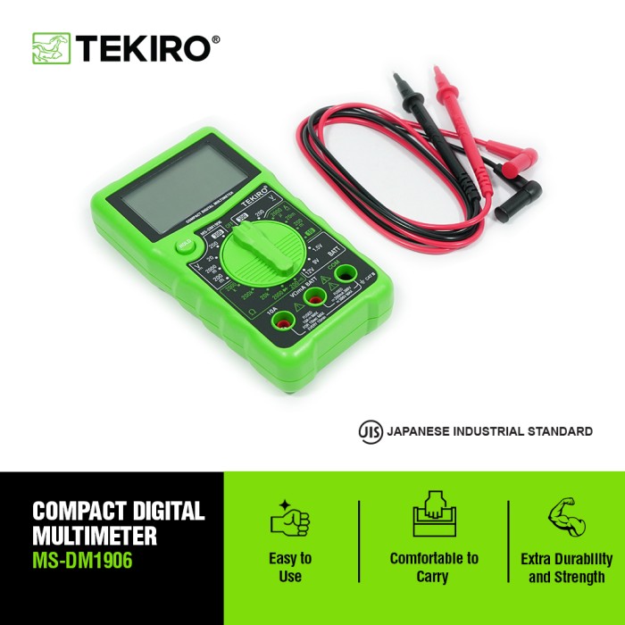 TEKIRO DIGITAL MULTIMETER COMPACT / MULTI TESTER / AVO METER