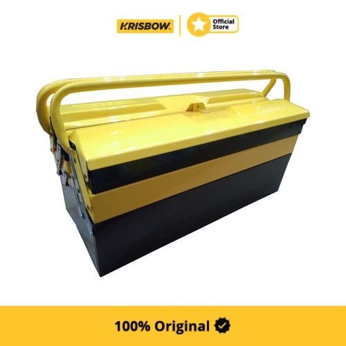 Krisbow Steel Toolbox Kotak Perkakas Besi 3 Step Lrtbs9