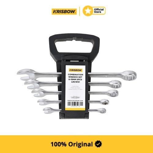Krisbow Set Wrench Kunci Ring Pas 8-19 Mm 5 Pcs Lrcws1