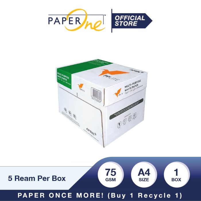 PP Lite Kertas A4 75gr Copier 1 Box (2500 lembar) Kertas HVS