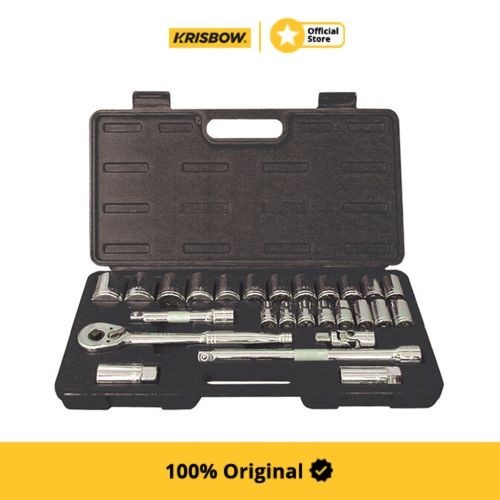 Krisbow Set Kunci Socket 1/2 Inchi 5/16-1.1/4 Inchi