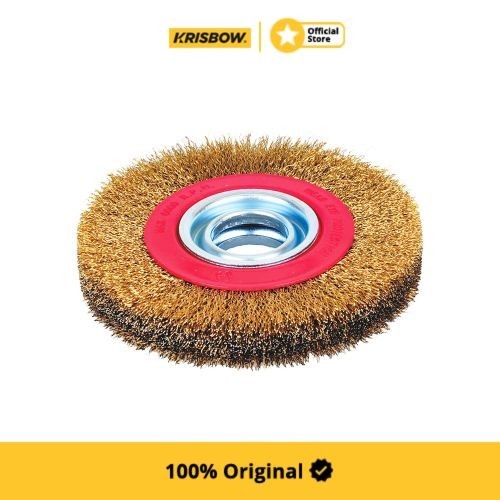 Krisbow Sikat Kawat Bulat Wheel Brush 15X2,5 Cm