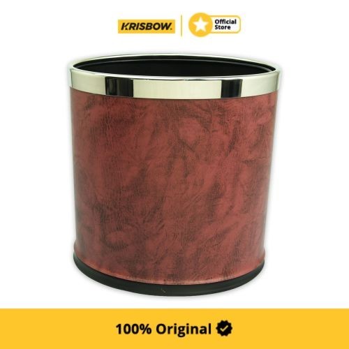 Krisbow Dust Bin Tempat Sampah Dalam Ruangan 26X19X27 Cm - Merah
