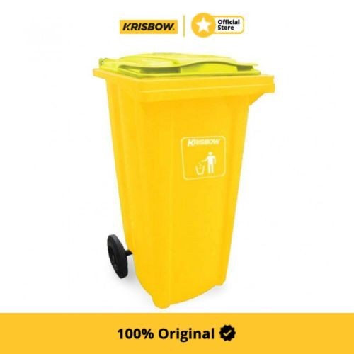 Krisbow Dust Bin Tempat Sampah Plastik Outdoor 240 Ltr