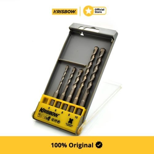 Krisbow Set Mata Bor Beton Sds Plus 5-10 Mm