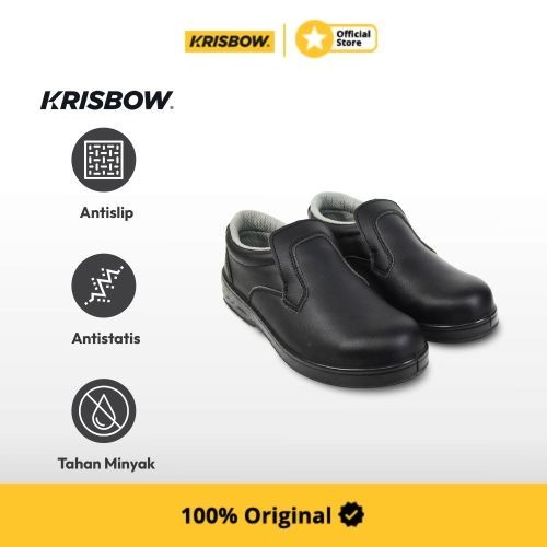 Krisbow Ukuran 43 Trojan Sepatu Pengaman - Hitam