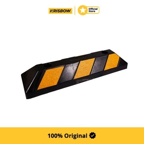 Krisbow Wheel Stopper Penahan Ban Reflect 55X15X10 Cm Kuning