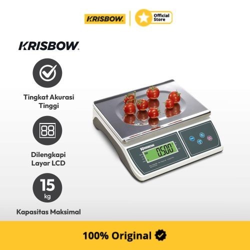 Krisbow Counting Scale Timbangan Dapur 15 Kg
