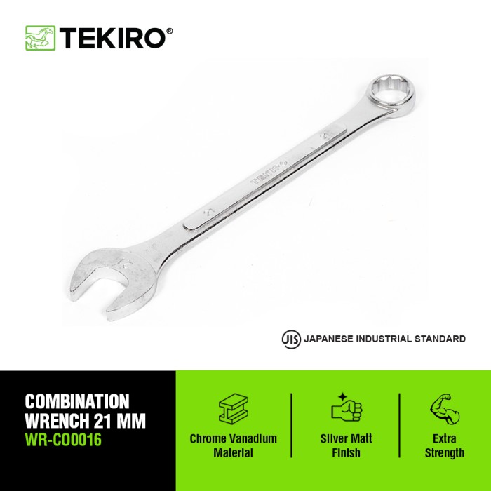 TEKIRO KUNCI RING PAS 21 MM /KUNCI RING PAS / TOOLS - ALAT PERKAKAS