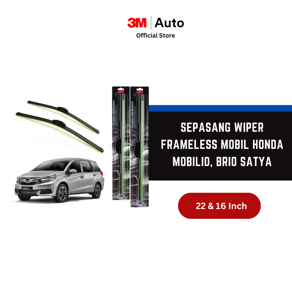 3M Wiper Frameless Mobil Mobilio dan Brio Satya - 