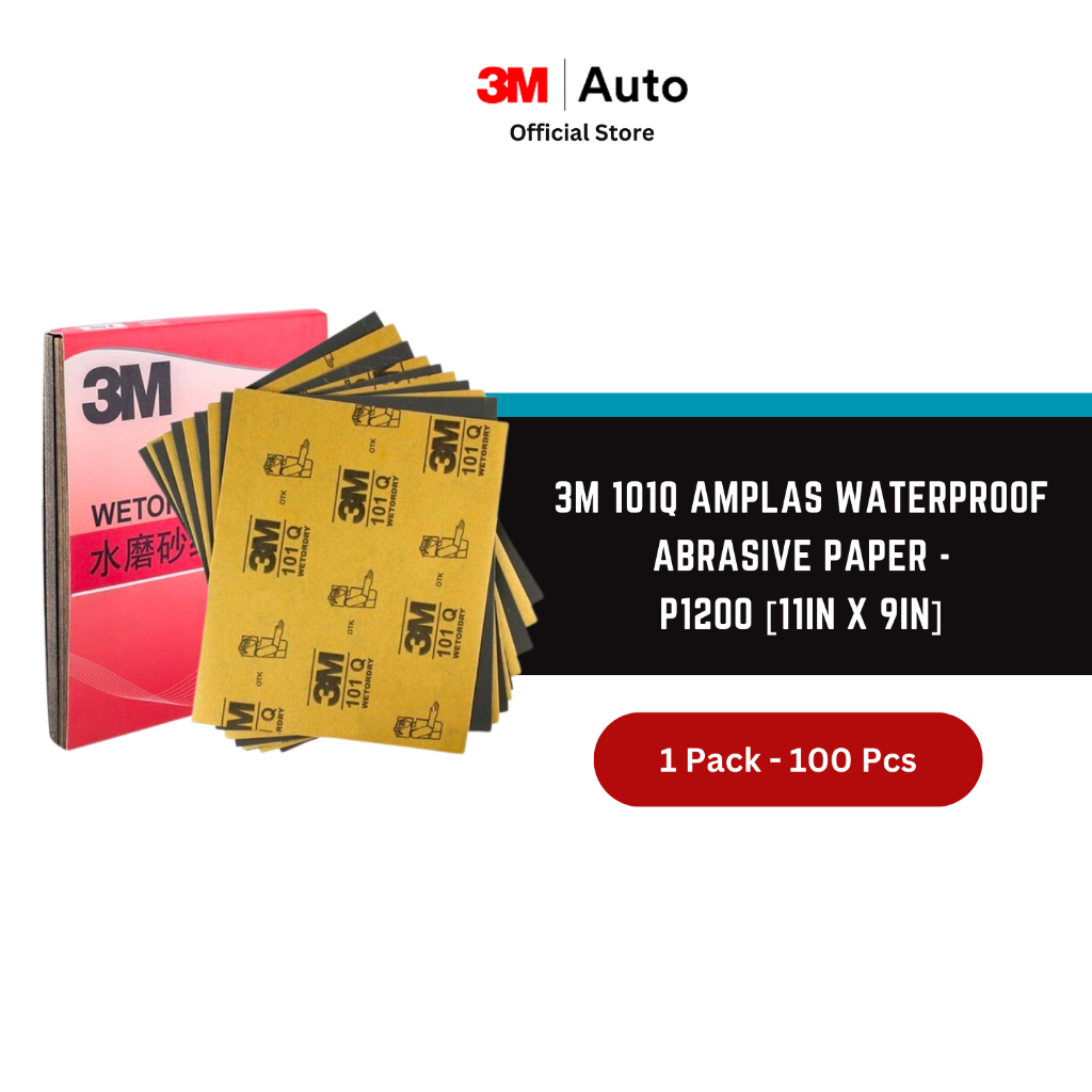 3M™ 101Q Amplas Waterproof Abrasive Paper - P1200