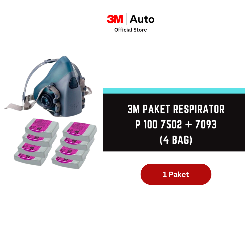 3M™ Paket Particulate Filter 7093 [4 Bag] - P100 w